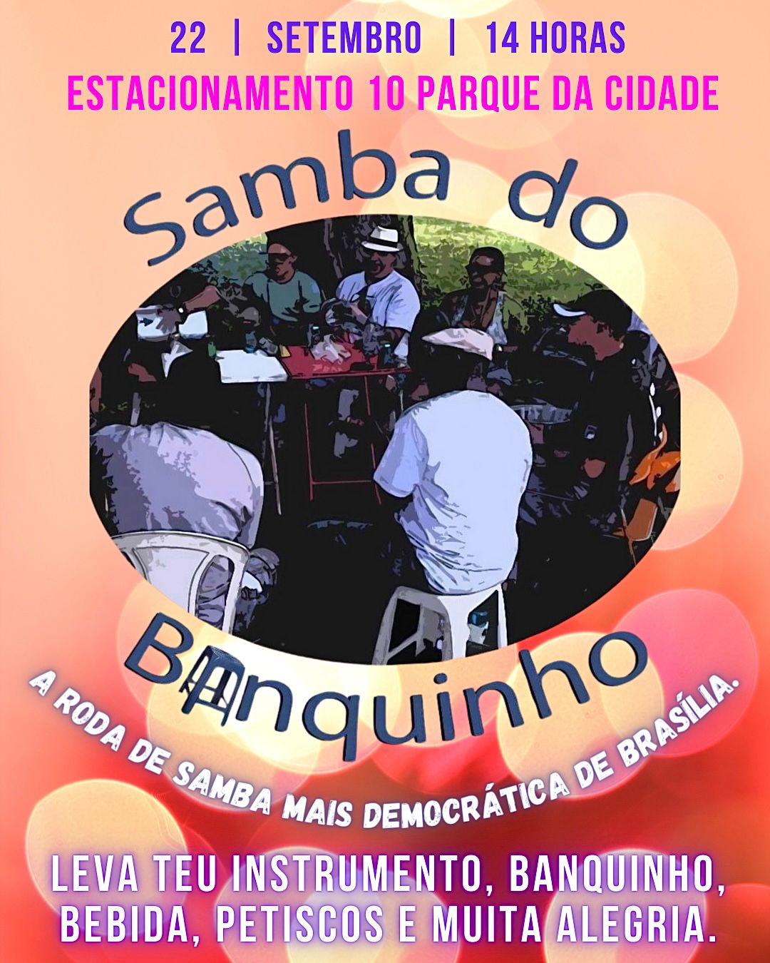 SAMBA DO BANQUINHO RETORNA AO PARQUE DA CIDADE